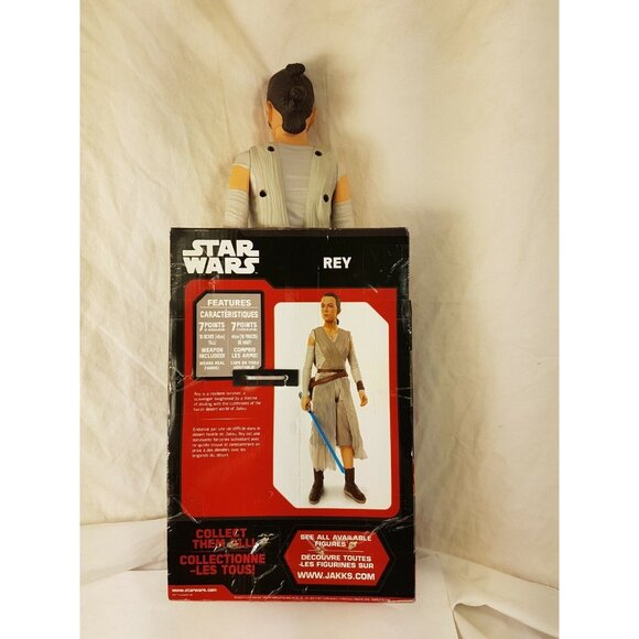 Star Wars REY W/ Lightsaber The Force Awakens 18" Figure Jakks Big-Figs 2016 - Picture 5 of 7